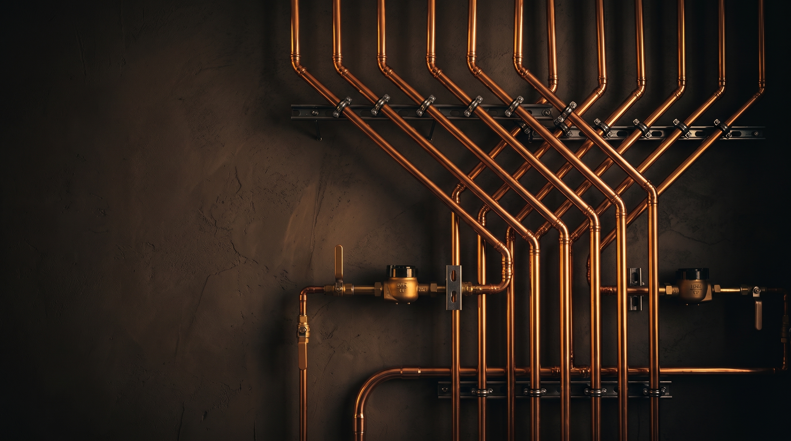 Licensed plumber working with copper pipework on a Reedy Creek home, Gold Coast